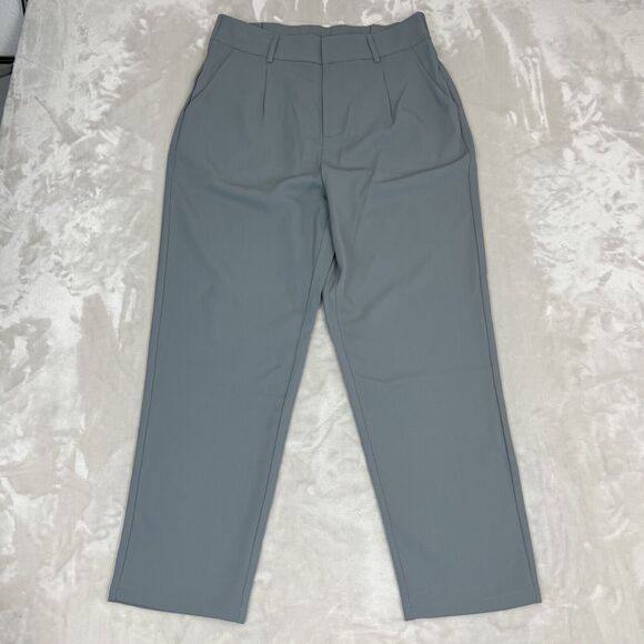 HALARA Pants - Halara Pants Womens Large Reg Grey High Rise Straight Leg Career Preppy NWT